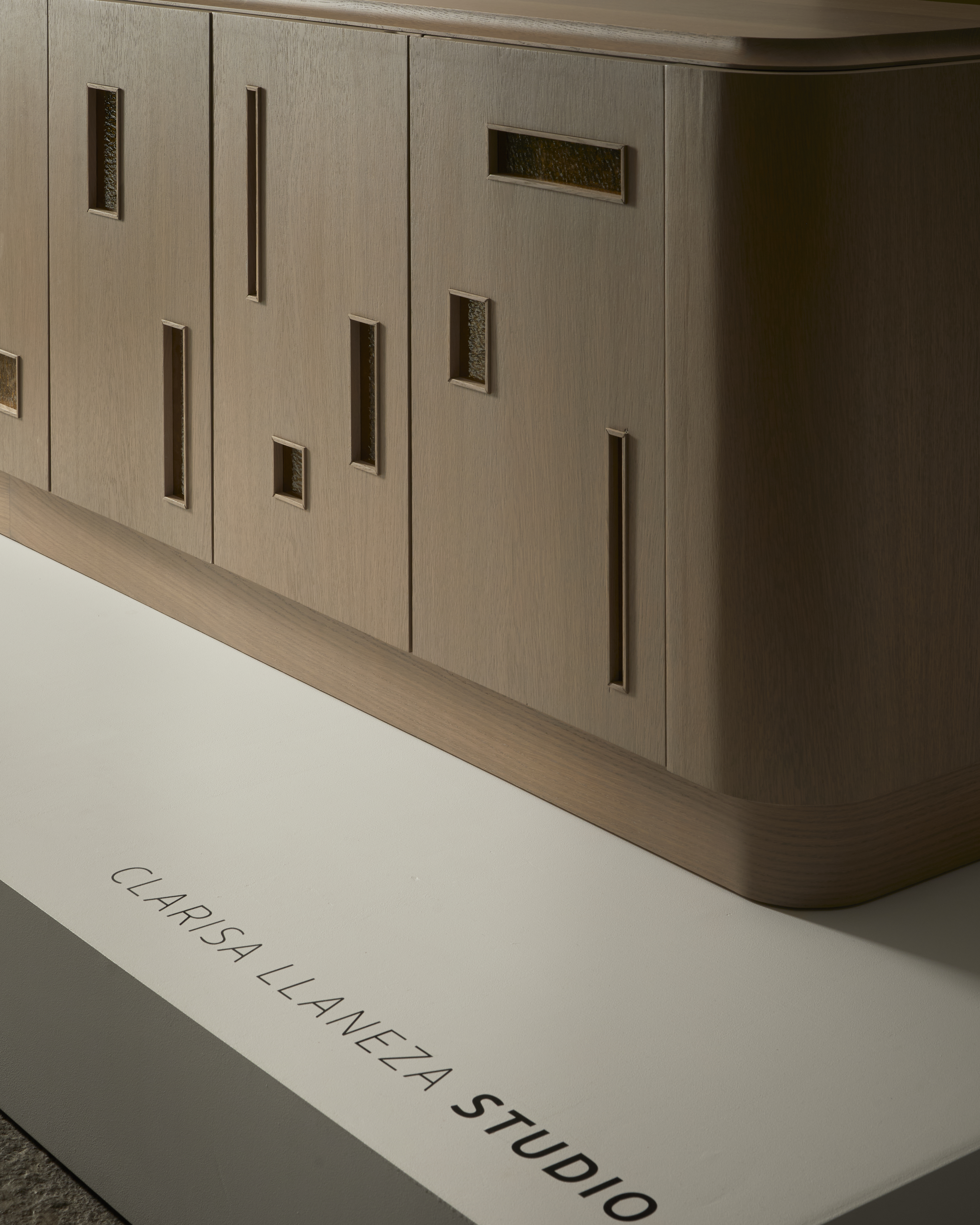 Close-up of a cabinet with a white surfaceAI-generated content may be incorrect.